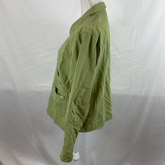 Sorel Women's Zip Front Jacket XL Green Long Sleeve Pockets - Picture 8 of 13